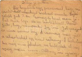 1944 Gál János zsidó KMSZ (közérdekű munkaszolgálatos) tábori posta 101/32. levele Judaika / WWII Le...