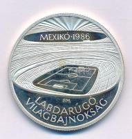 1986. 500Ft Ag "Labdarúgó Világbajnokság - Mexikó 1986 - Stadion" kapszulában T:UNC,AU (er...