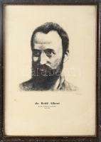 Varga Nándor Lajos (1895-1978): Bedő Albert országos főerdőmester, akadémikus portréja. Rézkarc, papír, jelzett. Üvegezett fakeretben. Apró foltokkal. 24×22 cm