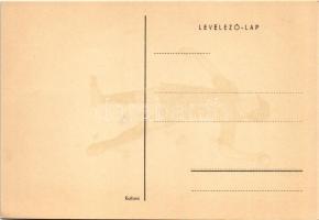 Magyar cserkész művészlap / Hungarian boy scout art postcard