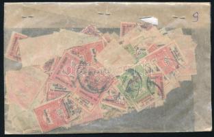 1914-1915 Hadisegély bélyegek, kis zacskóban ömlesztve