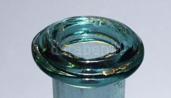 Gyertyaöntő üveg. Parád, cca 19. sz. közepe, kis pattogzással, h: 31 cm /// Candle-molding glass. Pa...