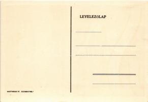 Tábortűznél minden este cserkész ajkról száll a dal... Magyar cserkész művészlap. Martineum Rt. Szom...