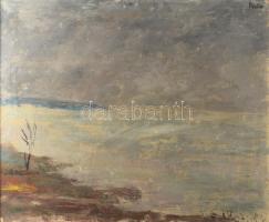 Pártos István (1907-1962): Balaton. Olaj, vászon. Jelzett. Dekoratív fakeretben, 50x62 cm