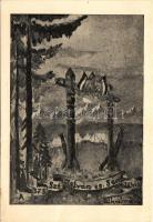 A 373. Szent István cserkészcsapat 5 éves jubileuma alkalmával. Magyar cserkész művészlap egerekkel. Martineum Rt. Szombathely / Hungarian boy scout art postcard with mice s: Benkő L. (gyűrődés / crease)