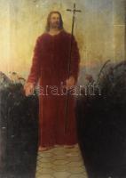 Jelzés nélkül, XIX. sz. festő: Jézus (Agnus dei). Olaj, vászon. 77x56 cm