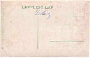 Petrozsény, Petrosani; határhíd Magyarország és Románia között, határőrök. Steiner R. kiadása / bord...