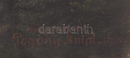 Nagypolányi Pogány Antal (-): Hegyvidék (Tátra?), 1935. Olaj, vászon. Jelzett. Dekoratív, kissé sérü...