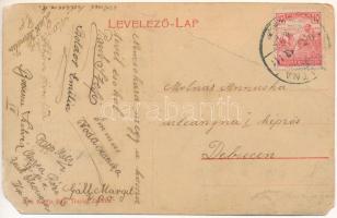 Zalatna, Zlatna; Posta utca, piac. Baik Traján kiadása 3194. (W.L.?) / street market (b)