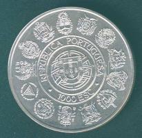 Portugália 1992. 1000Esc Ag "Ibero-amerikai, hajó" T:BU