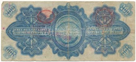 Mexikói államok / Mexikói Szövetségi Kerület 1914. 100P "Gobierno Provisional de Mexico" h...