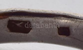 Ezüst (Ag) 3 db mintás gyűrű, jelzett, méret: 56, 54, 51, nettó: 6 g