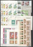 1965-1997 kis magyar összeállítás, közte kisívek, blokkok, összefüggések is, A/4 berakólap 2 oldalán