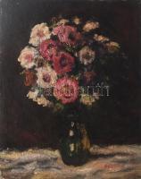 Koszta jelzéssel: Csendélet. Olaj, vászon. 50×40 cm