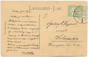 1915 Torda, Turda; Sóbányafürdő. Füssy József kiadása / salt mine, spa, baths (kis szakadás / small ...