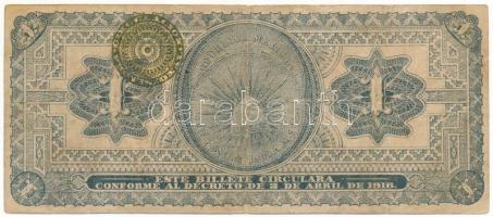 Mexikói államok / Mexikói Szövetségi Kerület 1914. 1P "Gobierno Provisional de Mexico" hel...