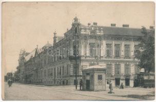 Temesvár, Timisoara; Józsefváros, Hunyady út, villamos, Szuja Mátyás és Lenk üzlete / Josefstadt / Iosefin, street, tram, shops (fl)