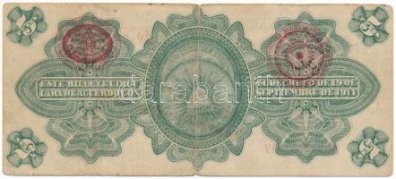 Mexikói államok / Mexikói Szövetségi Kerület 1914. 5P "Gobierno Provisional de Mexico" hel...