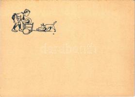 Cserkész művészlap. Kiadja a Cserkészbolt / Hungarian boy scout art postcard s: Márton L.