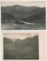 Oravicabánya, Oravica, Oravicza, Oravita; 2 db RÉGI látkép / 2 pre-1945 photo postcards