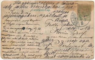 1906 Brassó, Kronstadt, Brasov; Rezső körút, Villa Kertsch / street view, villa (ázott / wet damage)