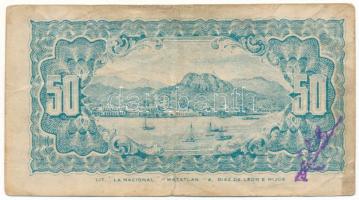 Mexikói államok / Sonora / Guaymas 1914. 50c "La Tesorería de la Federación" helyipénz &qu...
