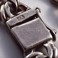 Ezüst (Ag) fantáziaszemes karkötő, jelzett, h: 22 cm, nettó: 21,3 g