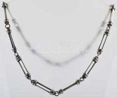 Ezüst (Ag) extravagáns nyaklánc, jelzett, h: 50,5 cm, nettó: 39,7 g