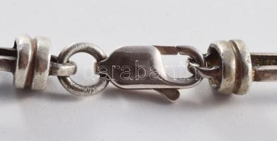 Ezüst (Ag) extravagáns nyaklánc, jelzett, h: 50,5 cm, nettó: 39,7 g