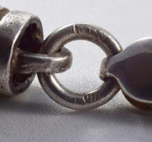 Ezüst (Ag) extravagáns nyaklánc, jelzett, h: 50,5 cm, nettó: 39,7 g