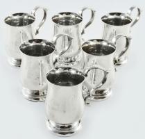 Ezüst (Ag) angol füles konyakos pohárka, jelzett, nettó: 198,7 g