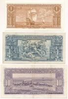 Uruguay DN(1948) 1P + 5P + 10P T:XF,F, szép papír
Uruguay ND(1948) 1 Peso + 5 Pesos + 10 Pesos C:XF...