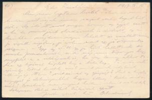 1917 Tábori posta levelezőlap piros kerettel, "A 23. gy. e. rokkantjai, özvegyei és árvái javár...