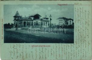 1898 (Vorläufer) Nagyvárad, Oradea; Sport Pavillon / sport pavilon. Sonnenfeld Adolf kiadása / sport pavilion (EK)