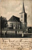 1904 Gyulafehérvár, Alba Iulia; Református templom. Schäser Ferencz kiadása / Calvinist church (EK)