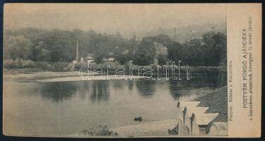 Pöstyénfürdő ajándéka a harcban elesettek özvegyei és árvái javára, adományjegyes számolócédula