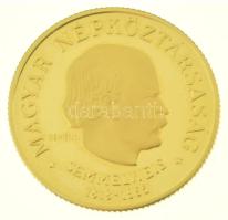 1968. 50Ft Au "Semmelweis Ignác" díszdobozban (4,23g/0.900) T:UNC (PP) Hungary 1968. 50 Forint Au "Ignác Semmelweis" in display case (4,23g/0.900) C:UNC (PP) Adamo EM29, Krause KM#583