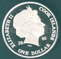 Cook-szigetek 2005. 1$ Ag "Ázsia története - Salamon király temploma" T:PP
