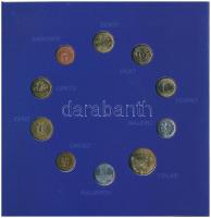 1998-2004. "Európai Unió tagjelölt országainak pénzei" (10xklf) érme dísztokban a következ...