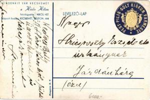 1936 Kecskemét, Hírös Hét reklámja 1936. július 11-19. s: Imre Gábor (vágott / cut)