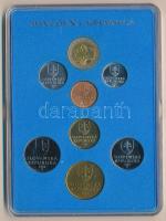 Szlovákia 1999. 10h-10K (7xklf) forgalmi sor + "Magas Tátra" fém emlékérem műanyag dísztokban T:BU Slovakia 1999. 10 Halierov - 10 Korun (4xdiff) coin set + "Vysoke Tatry" metal commemorative medal in plastic case C:BU