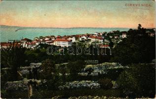 1913 Crikvenica, Cirkvenica; látkép / general view. Ed. Feitzinger's Kunstverlag Nr. 100/11 b. (kopott sarkak / worn corners)
