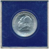 NDK 1969. 20M Ag "Johann Wolfgang von Goethe születésének 220. évfordulója" műanyag tokban T:UNC GDR 1969. 20 Mark Ag "220th Anniversary of birth - Johann Wolfgang von Goethe" in plastic case C:UNC Krause KM#25