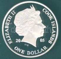 Cook-szigetek 2005. 1$ Ag (999) "Ázsia története - Hongkong visszacsatolása Kínához" T:PP