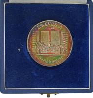 1977. "25 éves a Lehel hűtőgépgyár / 1952-1977 Jászberény" Ag emlékérem, eredeti tokban (42,80g/0.835/42,5mm) T:UNC patina
