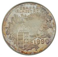 Kiss György (1943-2016) 1994. "Dr. Antall József / Szabad választás 1990" jelzett Ag emlék...