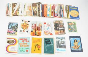 Vegyes kártyanaptár tétel, kb. 100 db