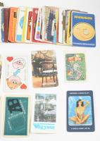 Vegyes kártyanaptár tétel, kb. 100 db