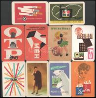 1957-1969 Vegyes kártyanaptár tétel (Totó, MÉH, cigaretta, stb.), 10 db