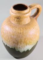 Retro német füles padlóváza, jelzett, hibátlan, m: 41 cm